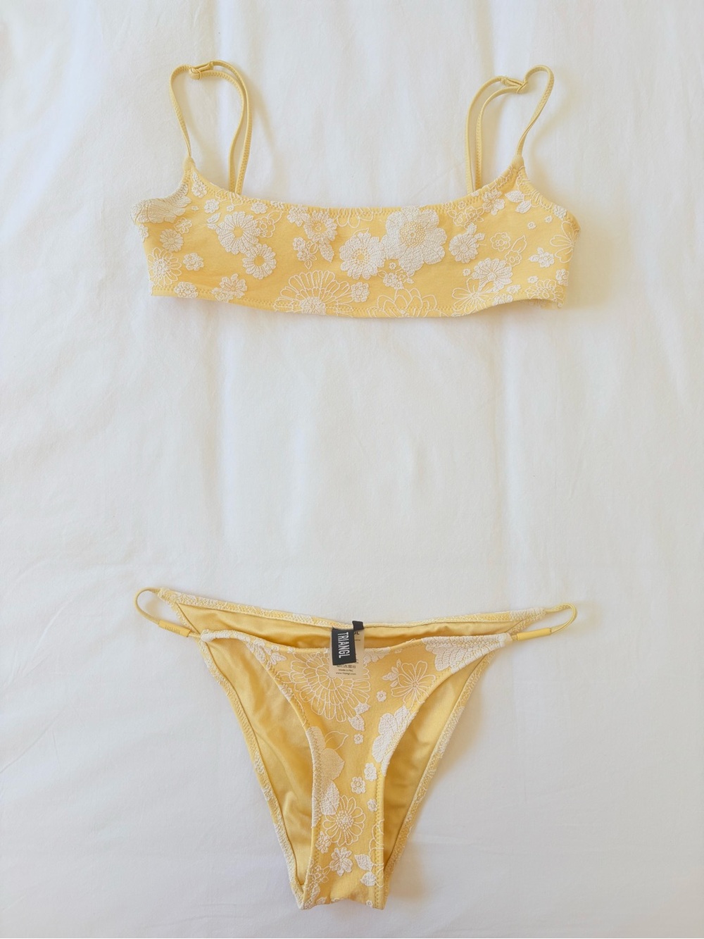 Triangl Yellow Floral Bikini Set - Picture 4 of 13